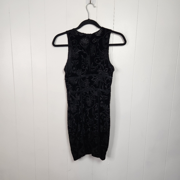Free People Velvet Burnout Babe Black Paisley Bodycon Dress Size Small New NWT - Picture 5 of 12